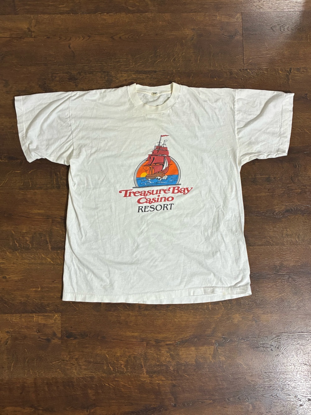 Vintage Treasure Bay Casino Resort Graphic Tee - Screenstars Blank